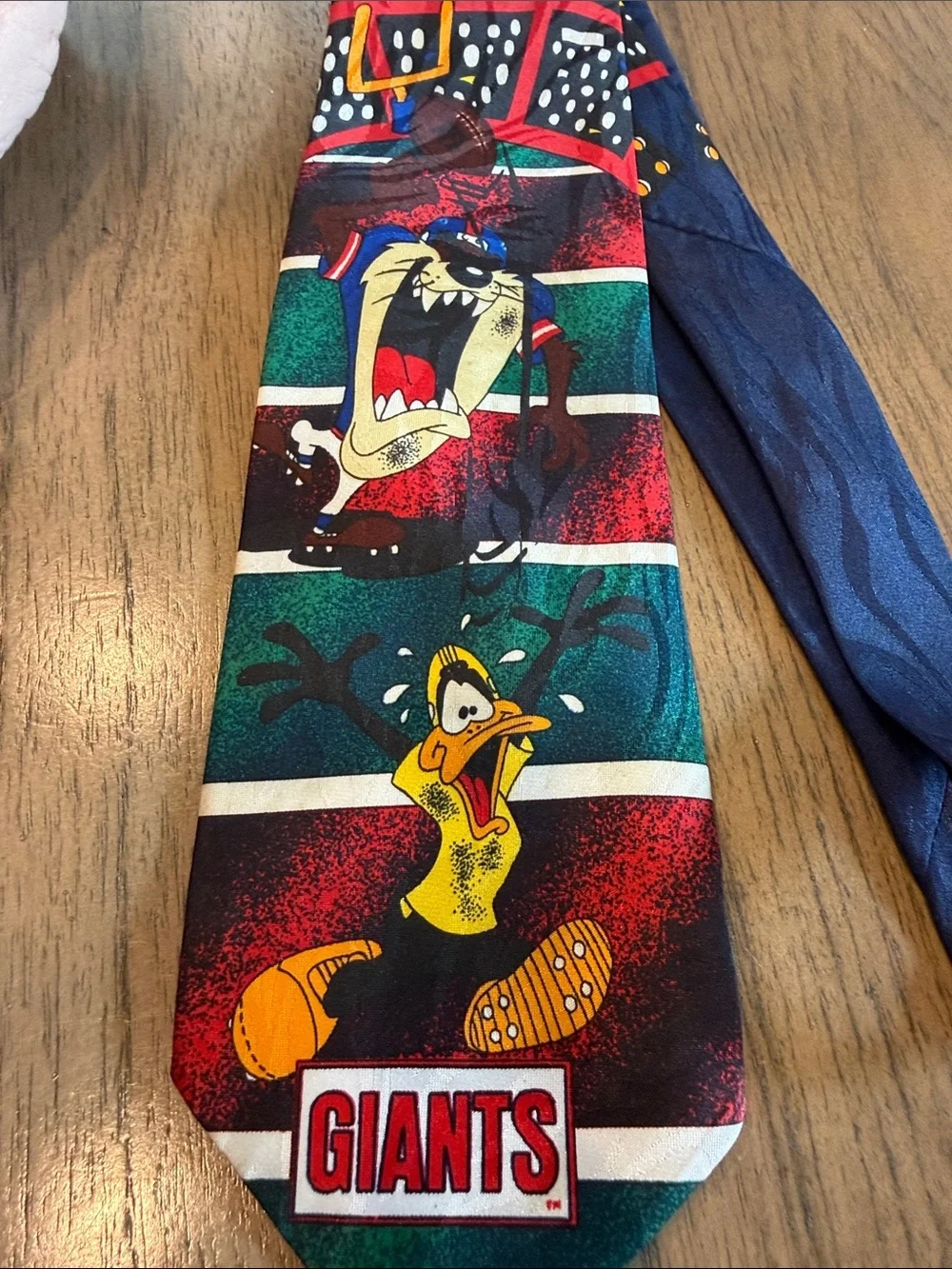 Vintage Molto Looney Toons Football Giants 1993 Neck Tie